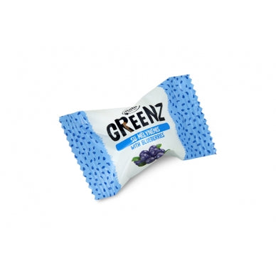Saldainiai GREENZ su mėlynėmis, be pridėtinio cukraus